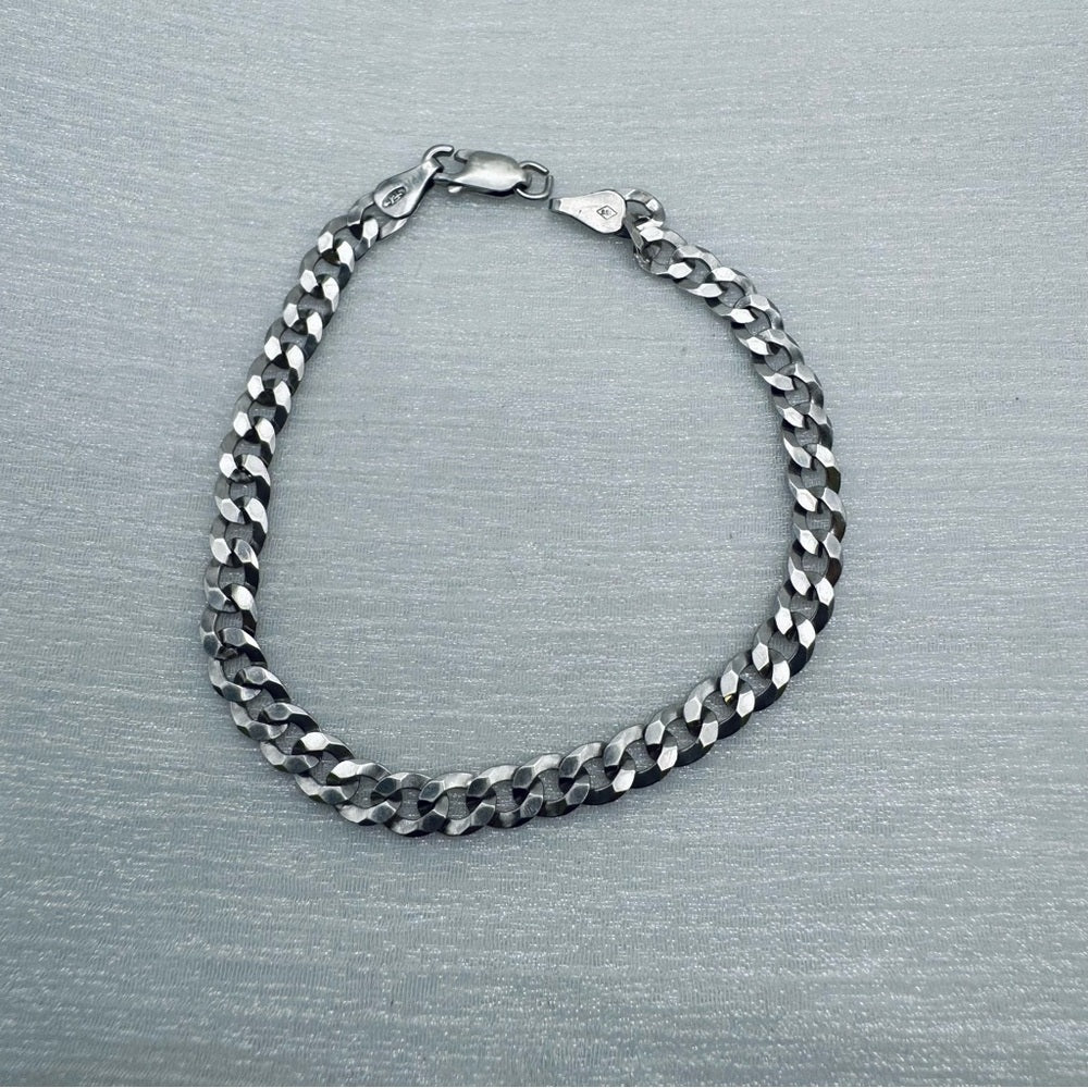 S925 Cuban Link Bracelet 7.75”