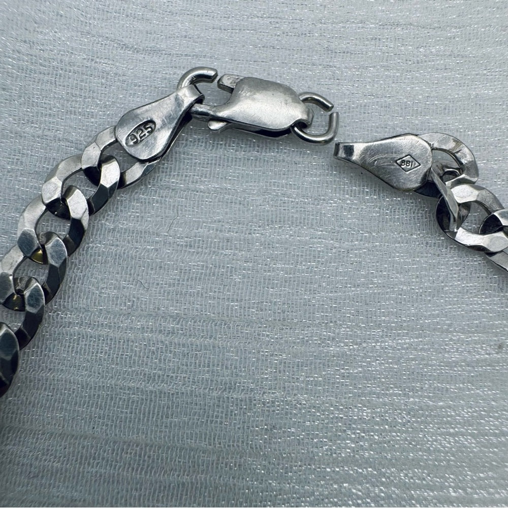 S925 Cuban Link Bracelet 7.75”