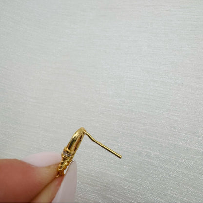 S925 Gold Plated Large Freshwater Pearl Dangle Earrings