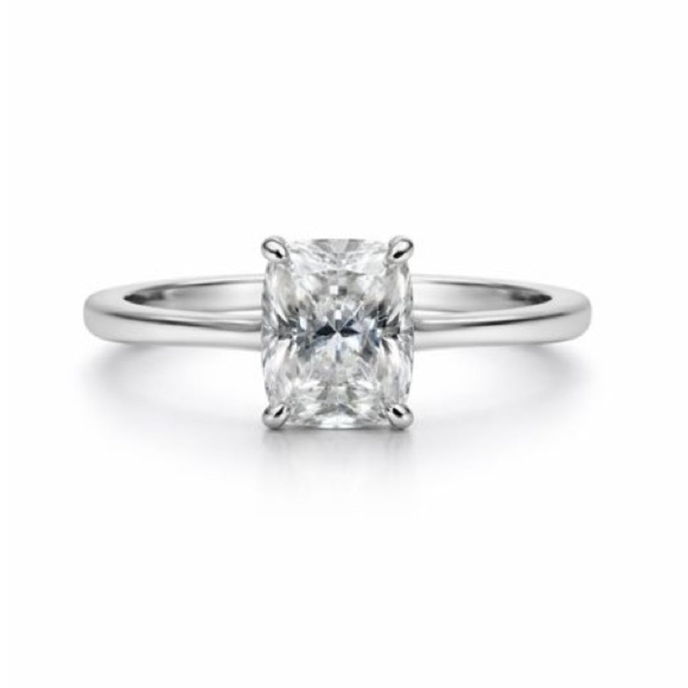 3.00 CT Moissanite Radiant Cut Ring