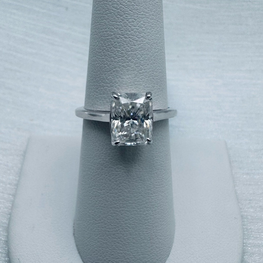 3.00 CT Moissanite Radiant Cut Ring