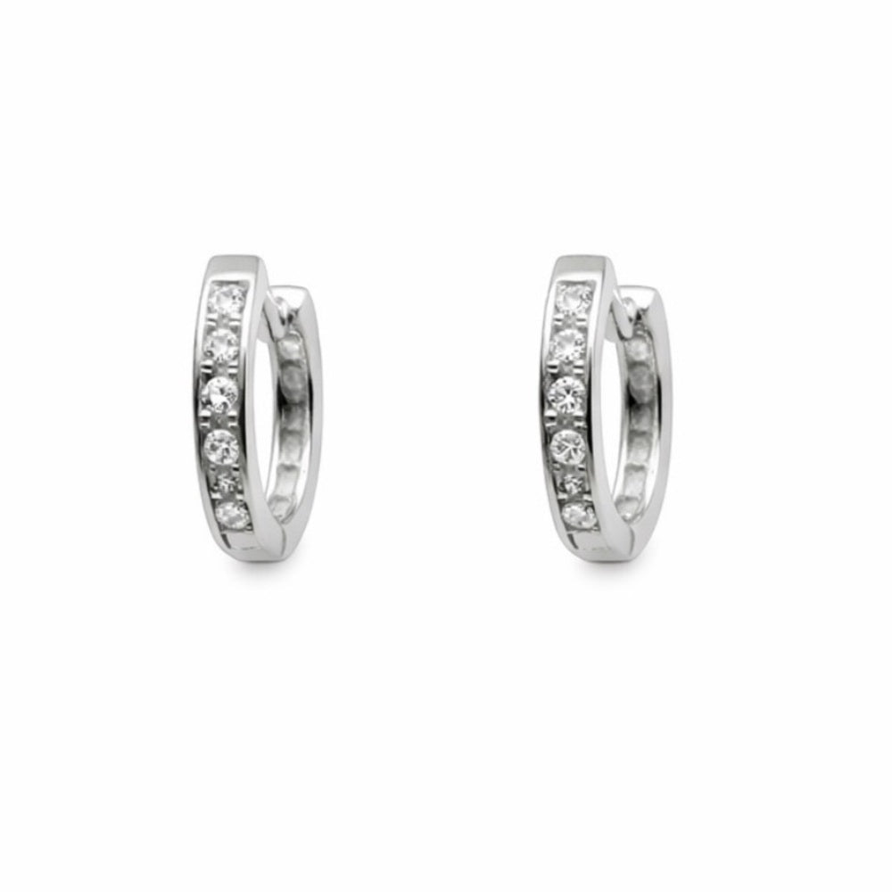 0.52 CT Total Moissanite Huggie Earrings
