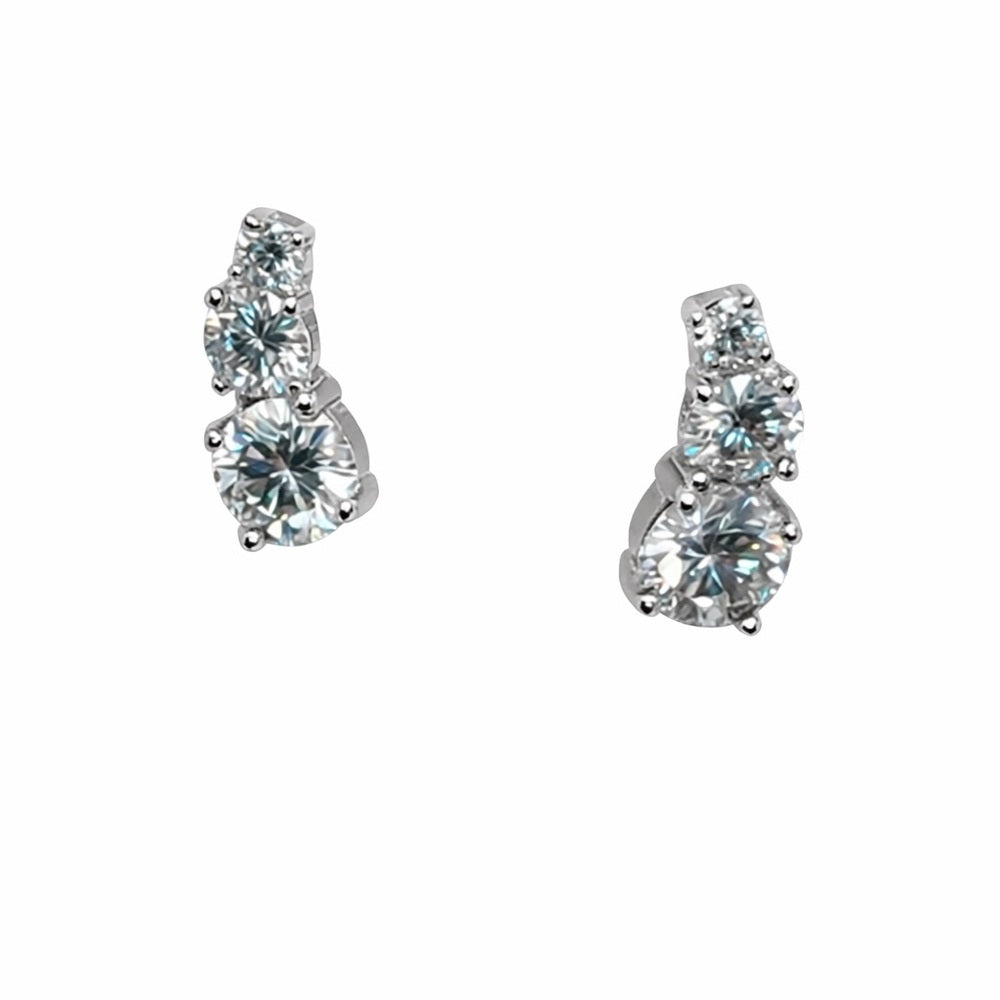 3 CT Total Moissanite Earrings
