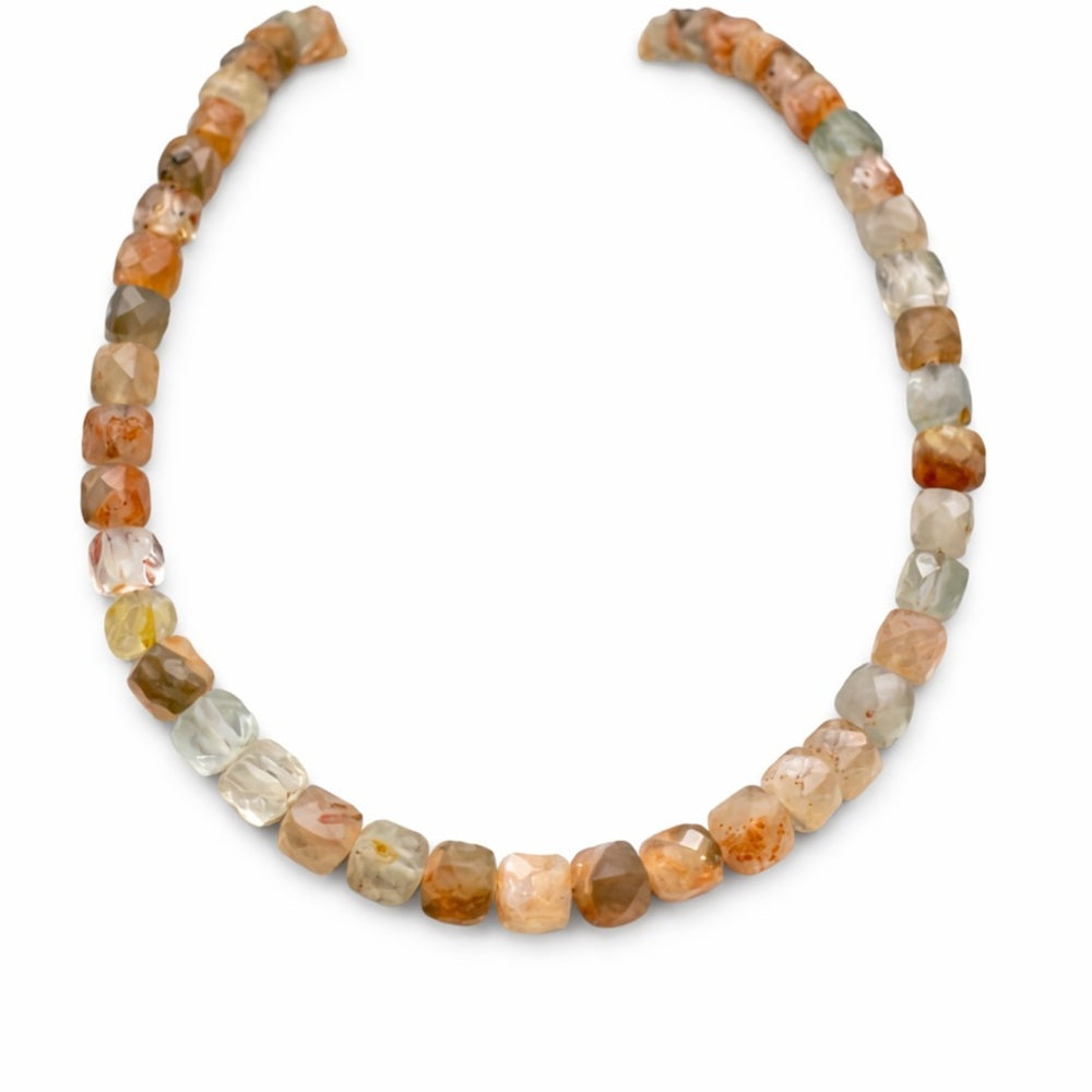 4.2 mm Sunstone Natural Beaded Necklace