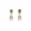 3 CT Total Moissanite Teardrop Dangle Earrings