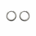 14mm | Hoop/ Huggie Earrings - Silver (#43)