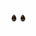 Smoky Quartz Teardrop Stud Earrings