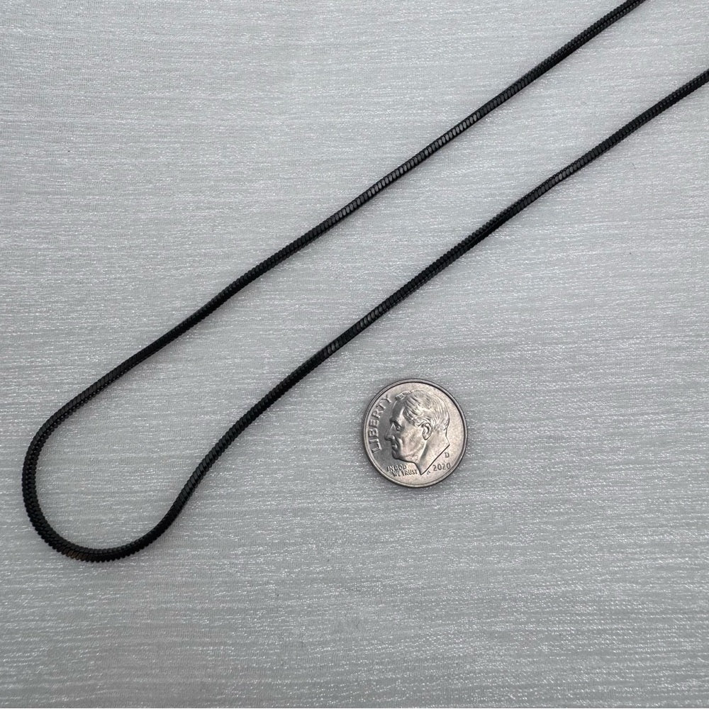 1.8mm Black Snake Link Chain
