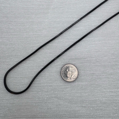 1.8mm Black Snake Link Chain