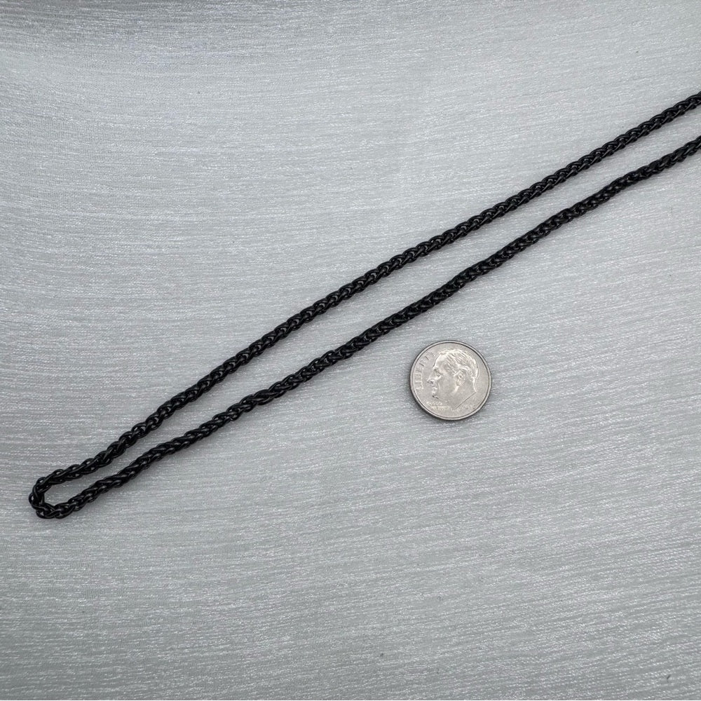 3mm Black Wheat Chain