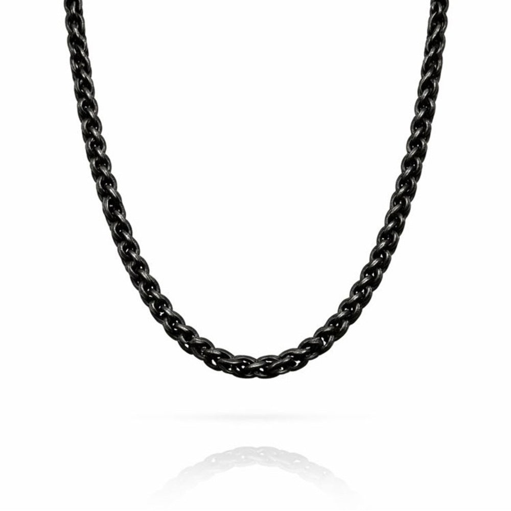 3mm Black Wheat Chain