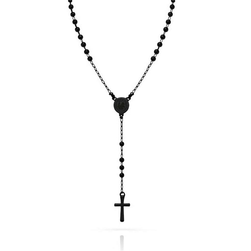 3mm Black Stainless Steel Rosary Chain