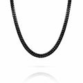 4mm Black Double Cuban Chain