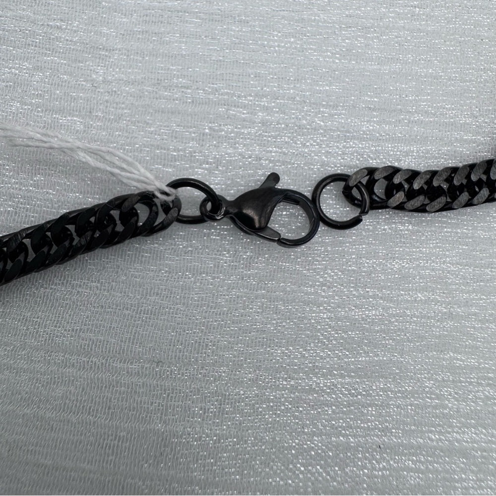 4mm Black Double Cuban Chain