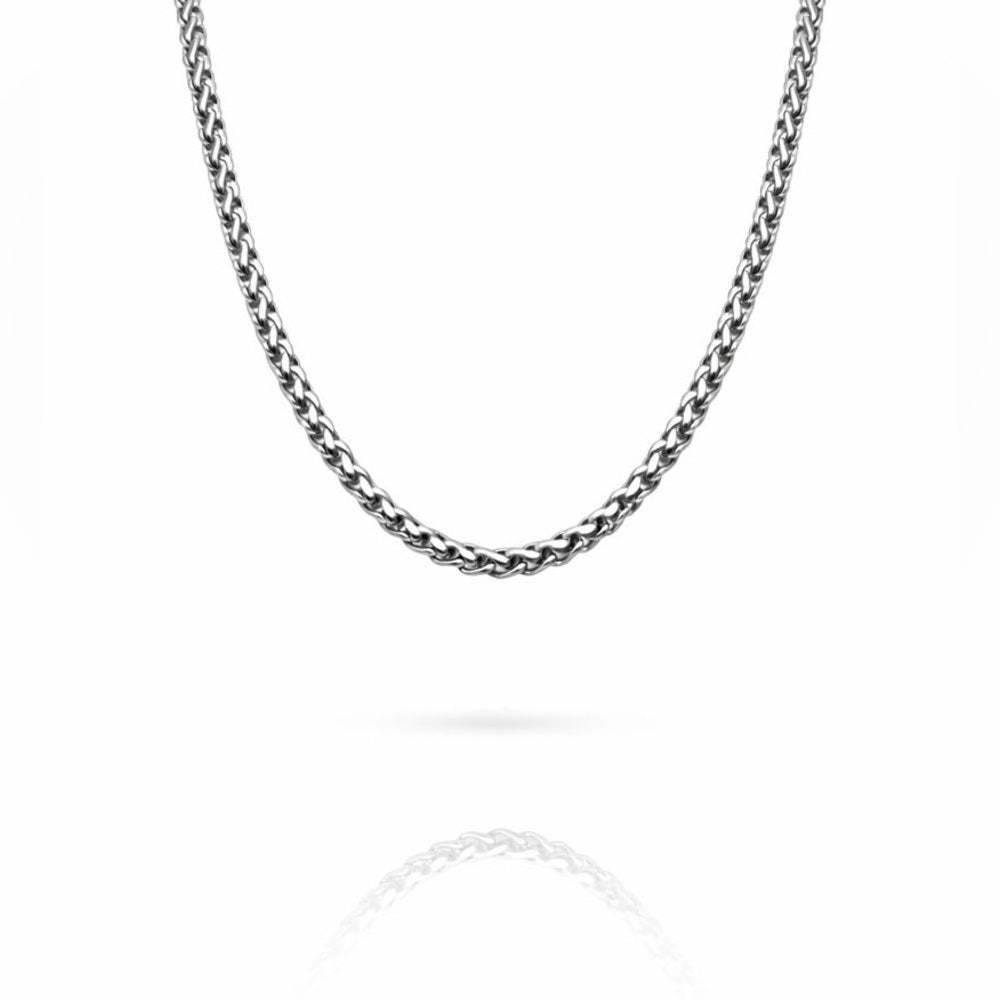 2.5mm Silver Wheat Chain