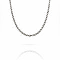 1.5mm Silver Twisted Rope Chain