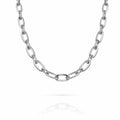 4mm Silver Mixed Paperclip Chain