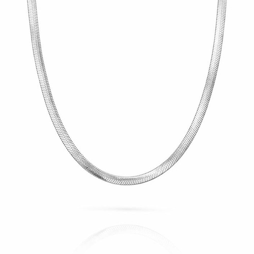 3mm Silver Herringbone Chain