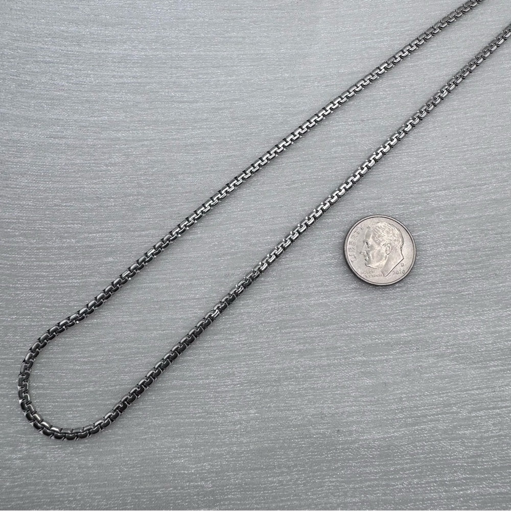 2.8mm Silver Rolled Box Chain