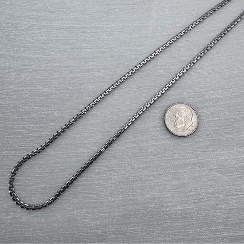 2.8mm Silver Rolled Box Chain