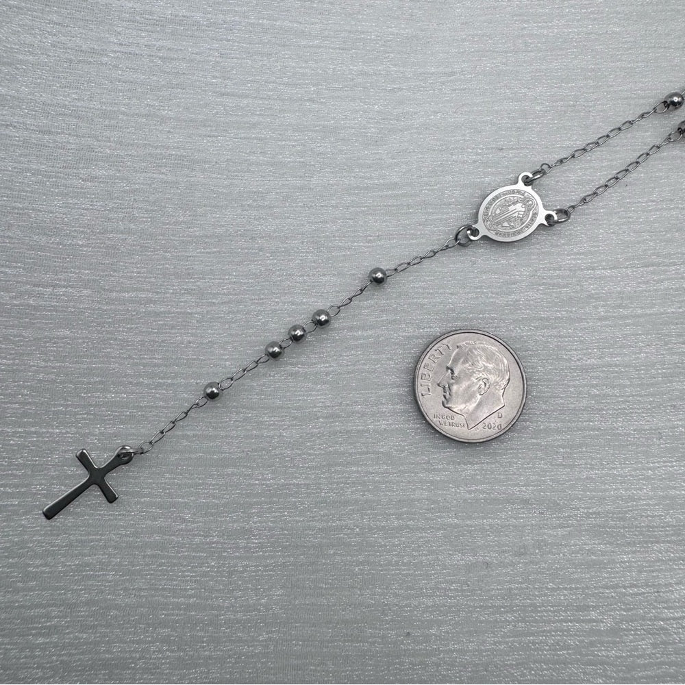 3mm Silver Stainless Steel Rosary Chain