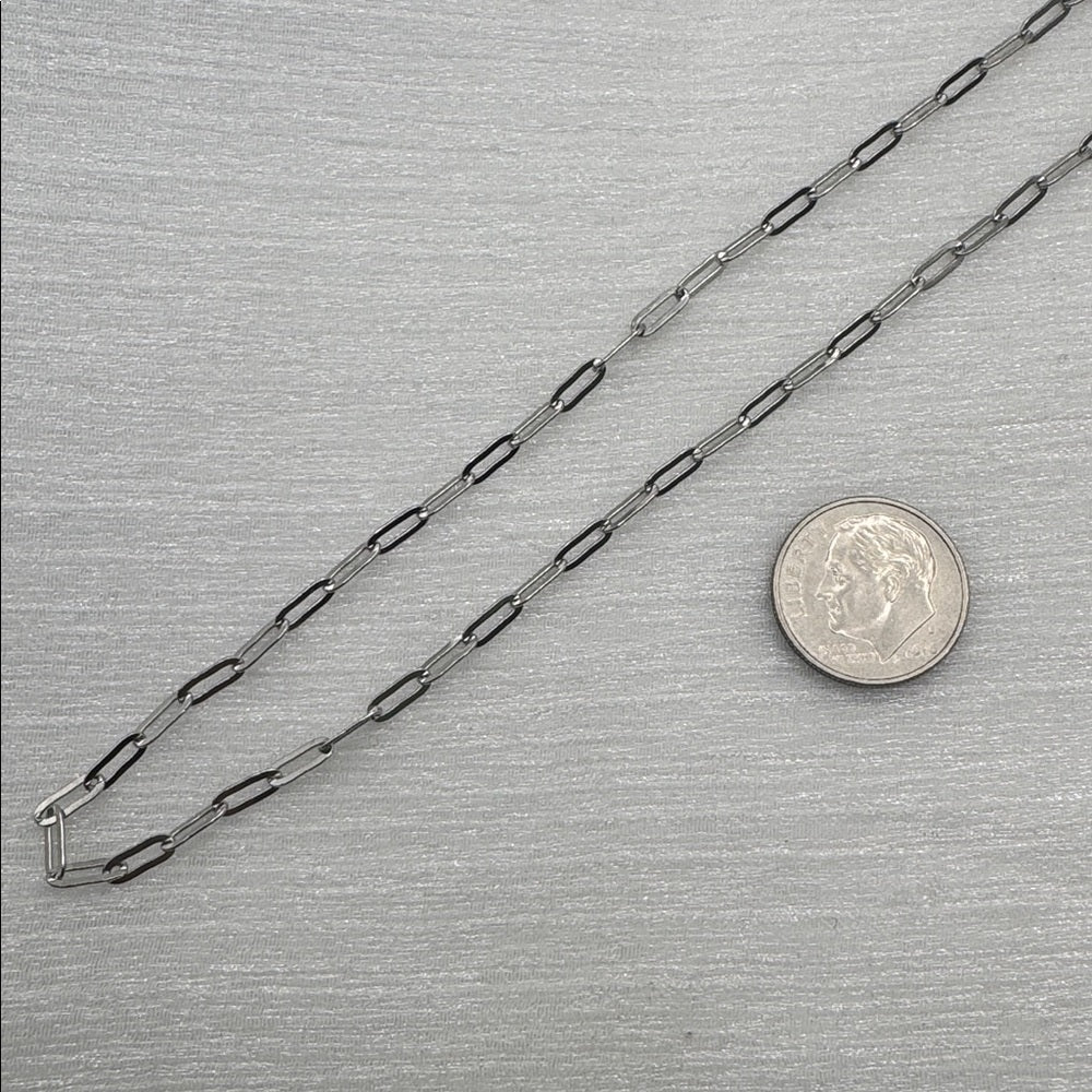 2.5mm Silver Paperclip Chain