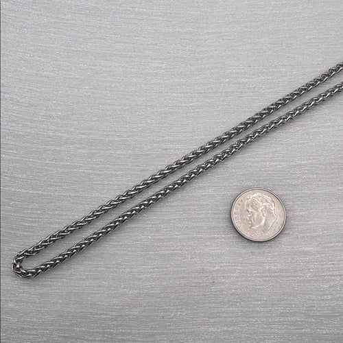 2.5mm Silver Wheat Chain