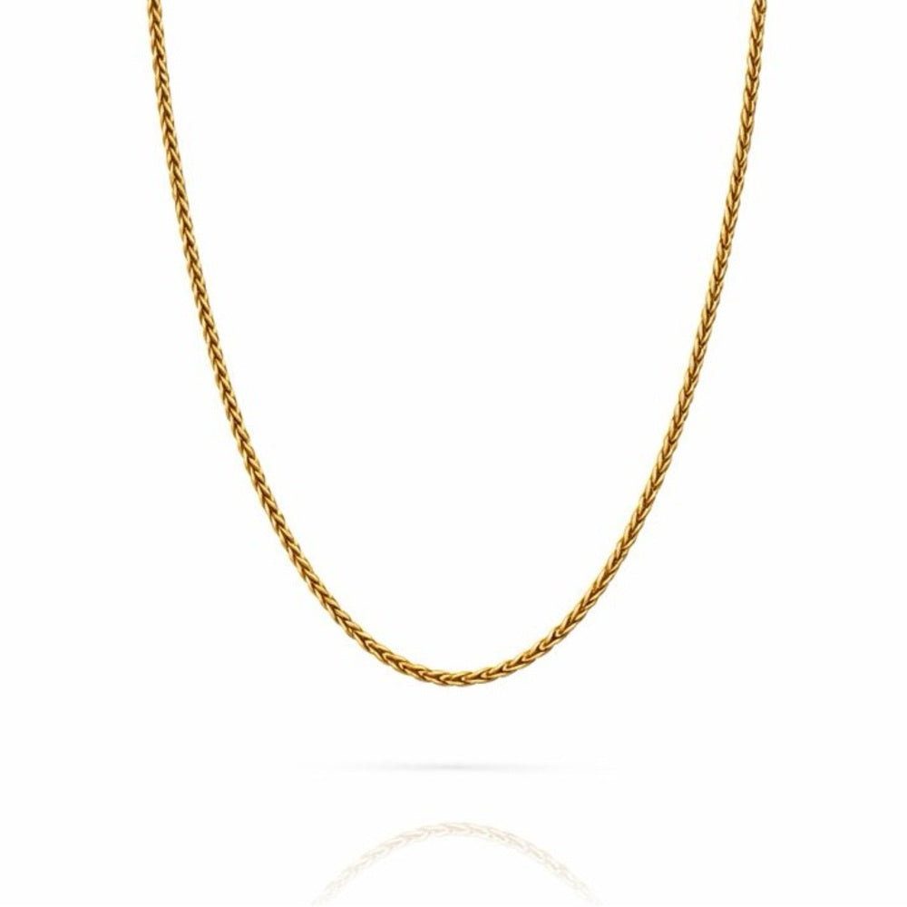 .8mm Gold Micro Weave Chain