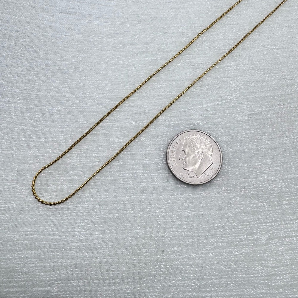 .8mm Gold Micro Weave Chain