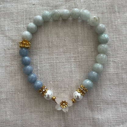 Style 43 | Stretchy Beaded Jade Bracelet