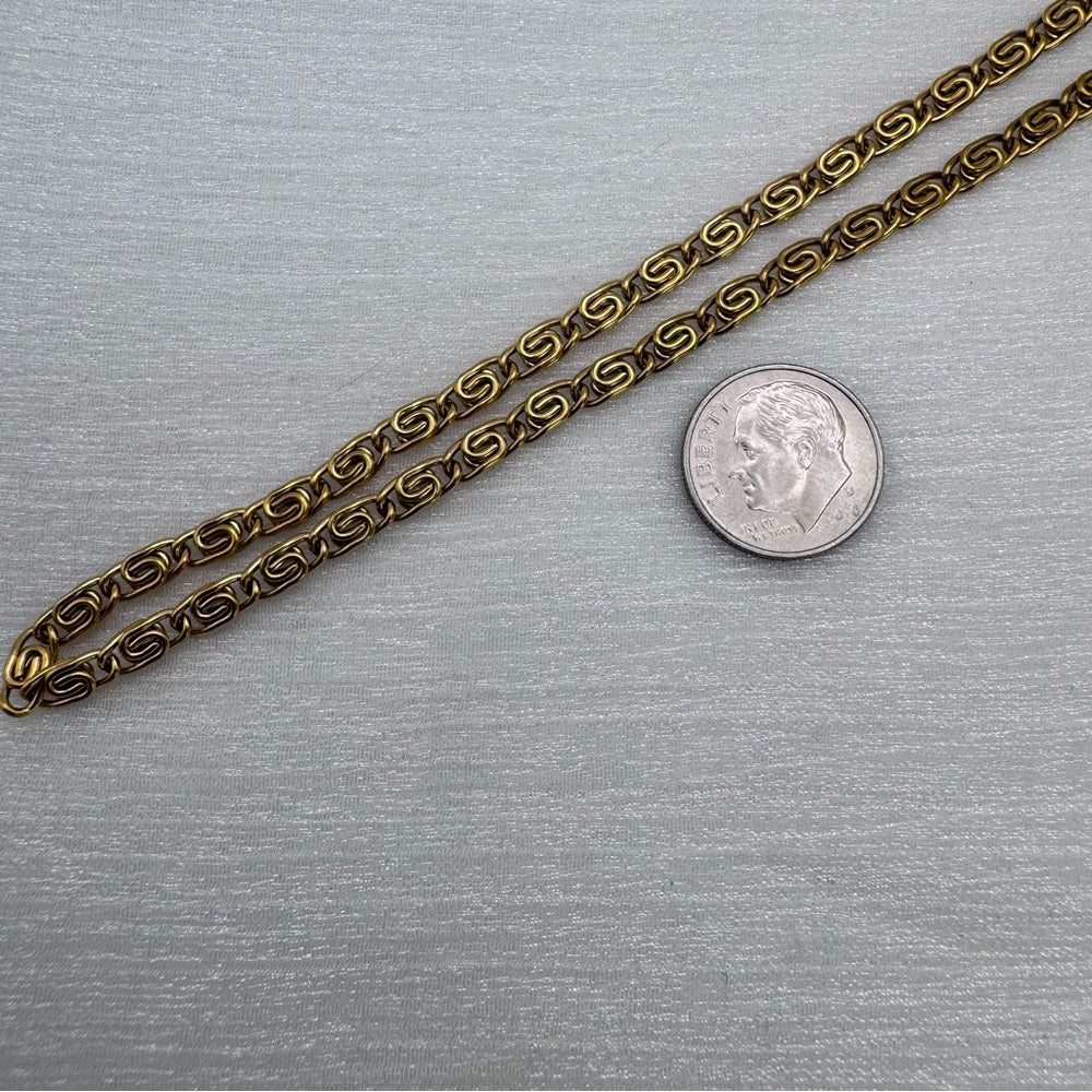 3.5mm Gold Swirl Chain