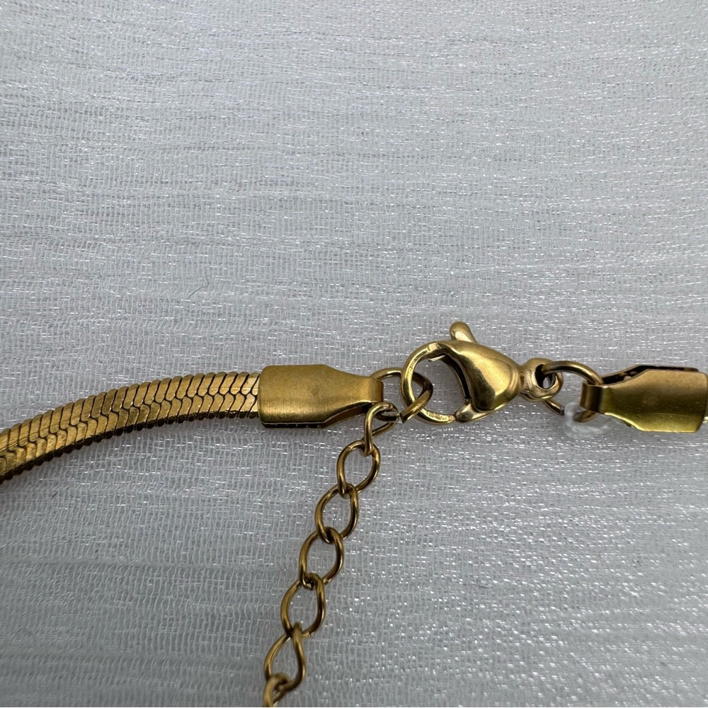 3mm Gold Herringbone Link Chain