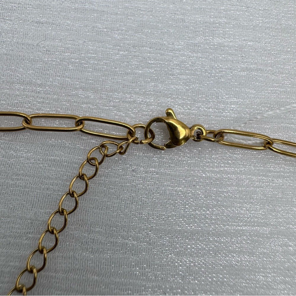 3.5mm Gold Paperclip Link Chain