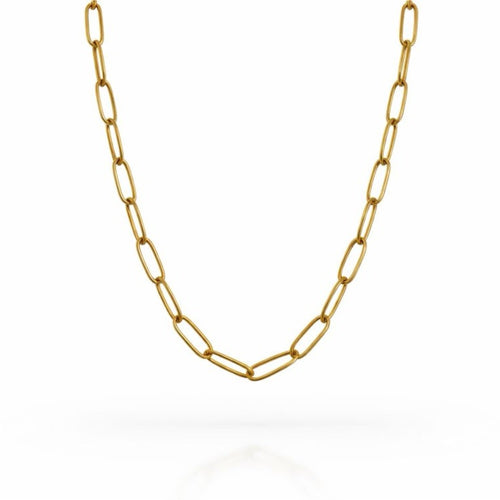 3.5mm Gold Paperclip Link Chain