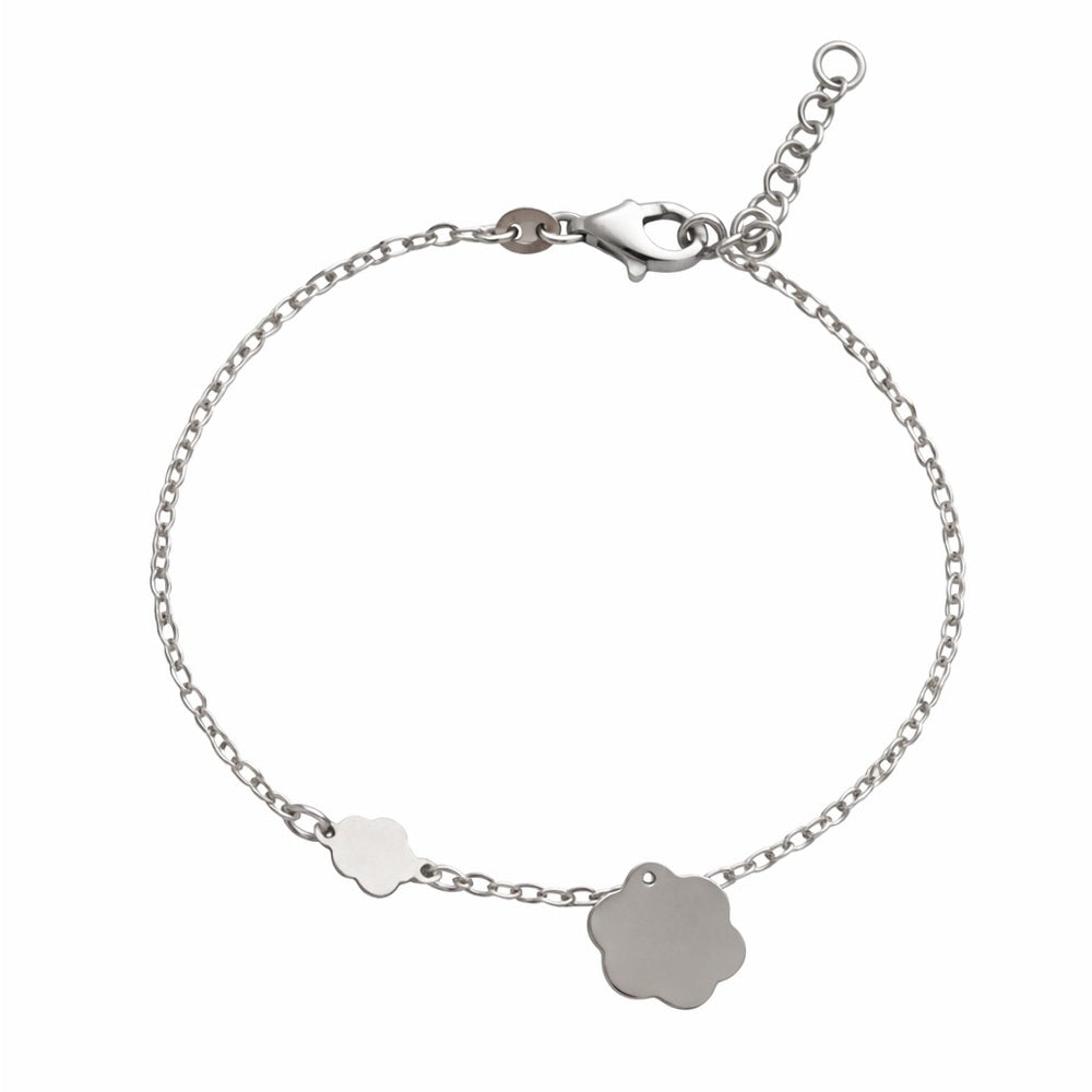 Flower Charm Bracelet 7” and 1” Extender