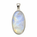 Rainbow Moonstone Oblong Pendant