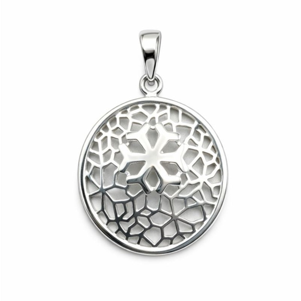 Snowflake Round Pendant