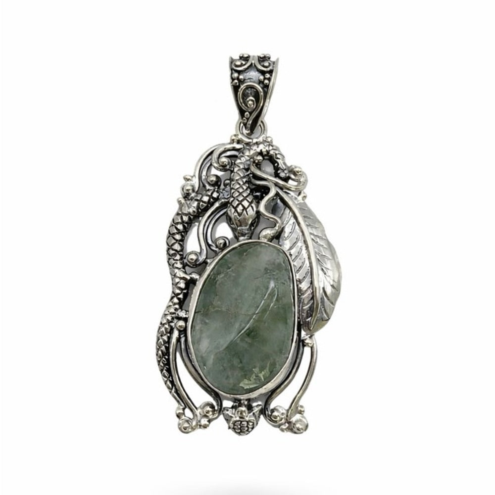 Jade Handmade Snake Pendant