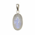 Rainbow Moonstone Oval Pendant