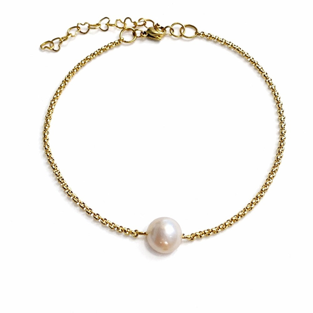 Golden Pearl Gold Bracelet