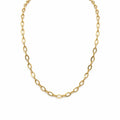 Solid 14k Gold Large Rolo Chain Necklace