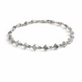 Diamond Shaped Crystal Chain Bracelet