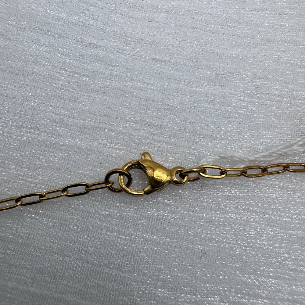 2mm Gold Mircro Paperclip Chain Link