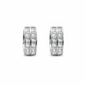 Sterling Silver Crystal Double Huggies