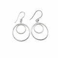 Sterling Silver Double Halo Earrings