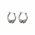 Gigi Bow Hoop (silver)