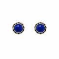 Lapis Swirl Stud Earrings