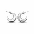 Jasmin Sterling Silver Hoops