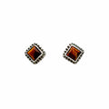 Square Tigers Eye Stud Earrings