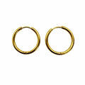 19mm | Hoop/ Huggie Earrings - Gold (#45)